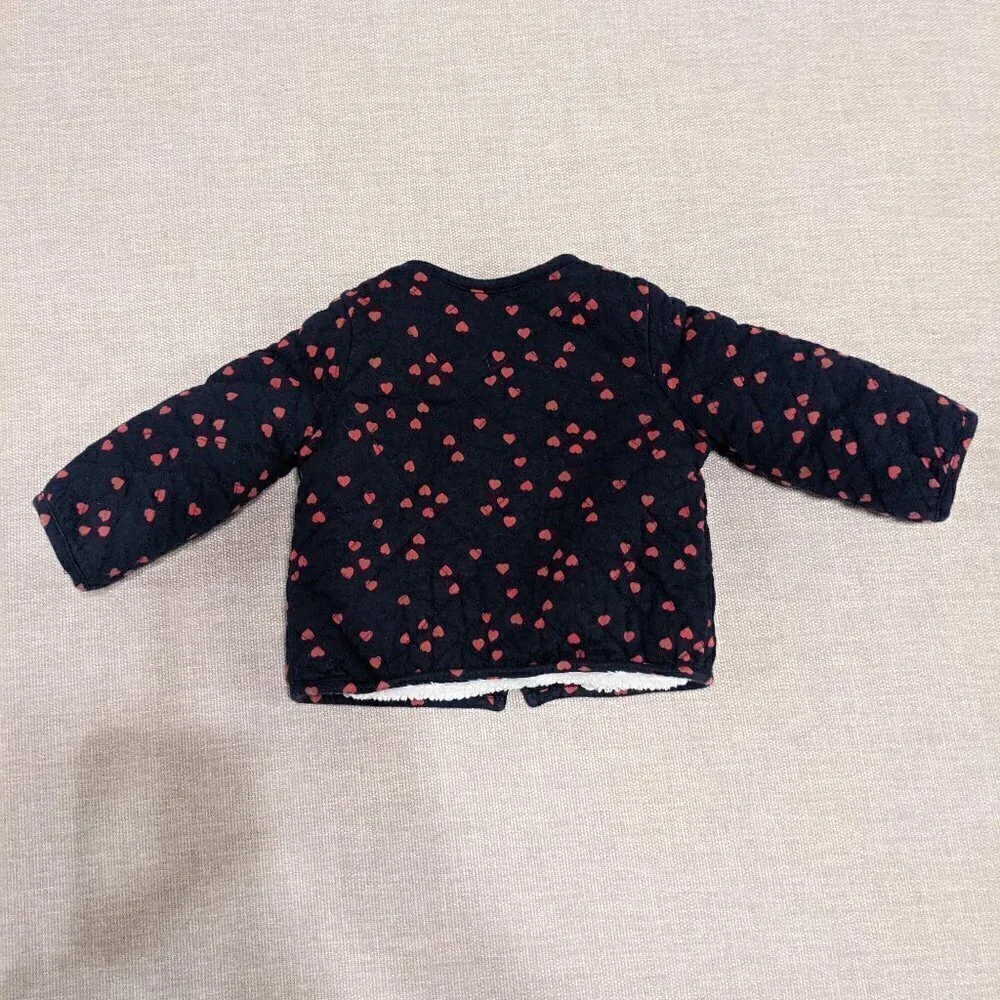 BabyGap Sweater Navy Blue/Red Heart  Infant 6-12 Months